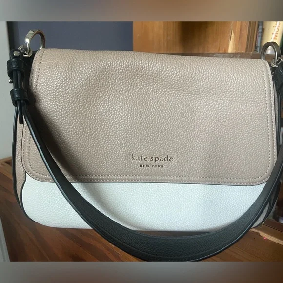 Kate Spade Tan and White Shoulder Bag - Picture 3 of 14